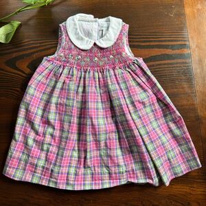 Ralph Lauren baby girls sleeveless smocked dress